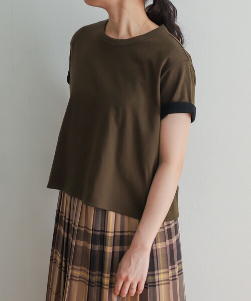 URBAN RESEARCH DOORS(アーバンリサーチドアーズ)の「mizuiro ind reversible t-shirts(Tシャツ/カットソー・レディース・blk×beige/brown×blk/gray×ppl・FREE)」の8枚目の写真