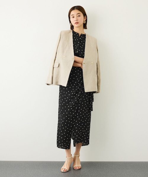 ROPE'(ロペ)の「【DEVEAUX(デヴォー)】ドットラップワンピース/イージーケア(ワンピース・レディース・ブラック系・F)」の11枚目の写真