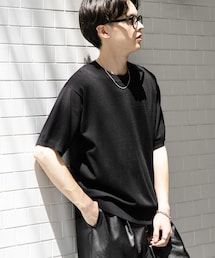 SENSE OF PLACE by URBAN RESEARCH | クルーネックニットショートスリーブTシャツ(ニット/セーター)