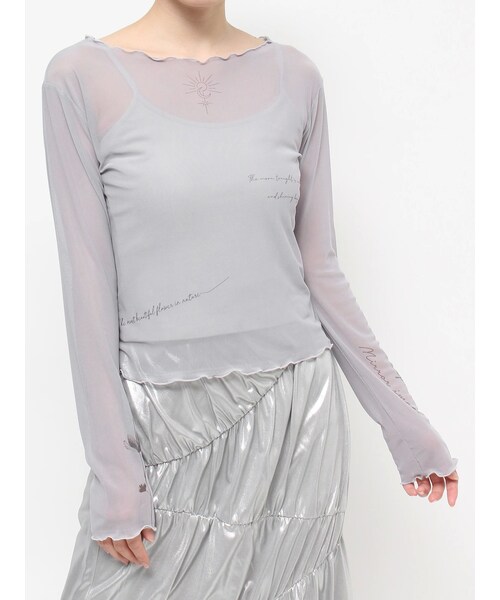 RESEXXY（リゼクシー）の「タトゥーシアートップス（その他トップス・レディース・グレー/ブラック/アイボリー・F）」の2枚目の写真