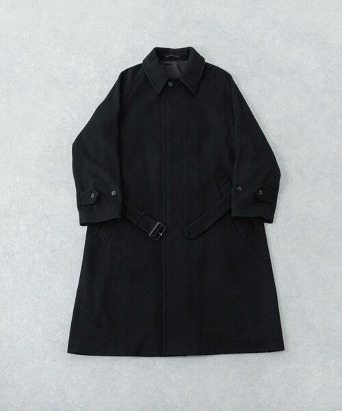 URBAN RESEARCH（アーバンリサーチ）の「WOOL BEAVER BELTED COAT（ステンカラーコート・メンズ・BLACK/MOCHA/BROWN・M/L）」の15枚目の写真