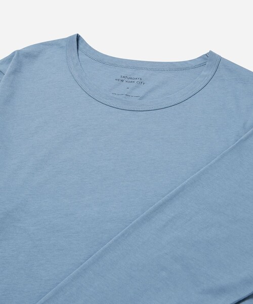 Saturdays NYC（サタデーズ ニューヨークシティ ）の「LIGHTWEIGHT JERSEY LS TEE（Tシャツ/カットソー・レディース・サックス・L/M）」の5枚目の写真