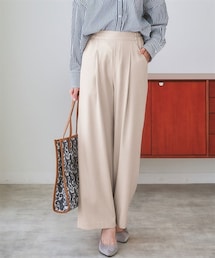 nissen | 【褒められシルエット】ワイドパンツ(スラックス)