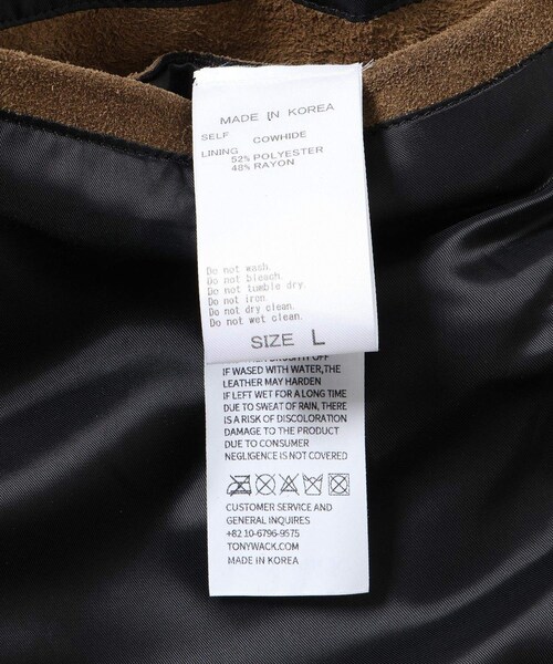 ADAM ET ROPE'(アダムエロペ)の「【TONYWACK/トニーウェック】SUEDE ZIP BLOUSON JACKET(ブルゾン・メンズ・キャメル・L/M)」の17枚目の写真
