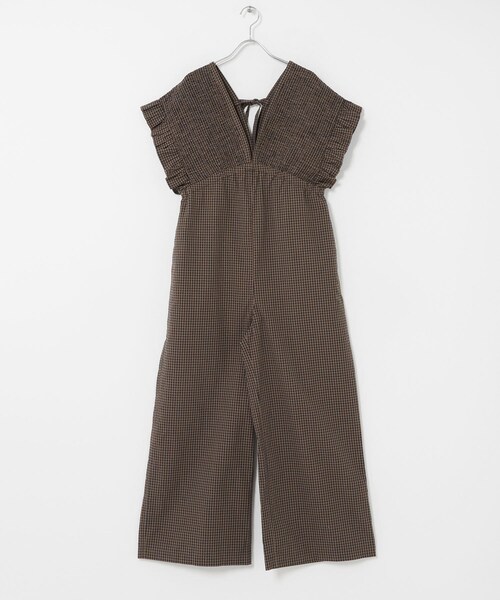 URBAN RESEARCH Sonny Label（アーバンリサーチサニーレーベル）の「シャーリングオールインワン（つなぎ/オールインワン・レディース・ブラウン/ベージュ/デニム・36/38）」の18枚目の写真
