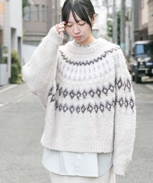 EKAL | ノルディックニットプルオーバー(ニット/セーター)