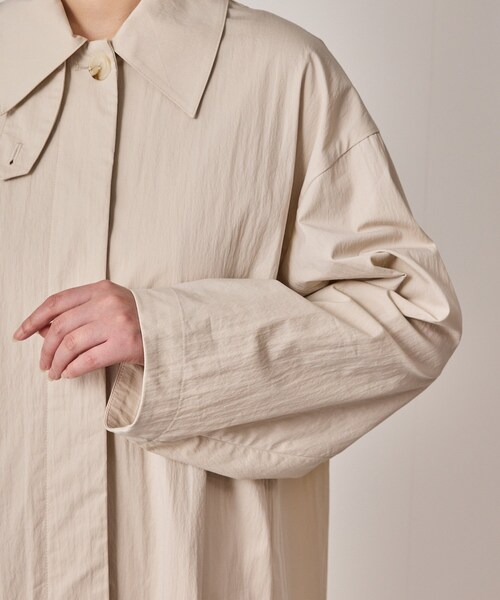 NERGY（ナージー）の「【撥水】ステンカラーロングコート（ステンカラーコート・レディース・ベージュ・F）」の16枚目の写真
