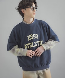 SENSE OF PLACE by URBAN RESEARCH | カレッジスウェットショートスリーブTシャツ(スウェット)