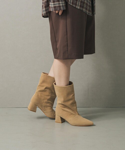 SENSE OF PLACE by URBAN RESEARCH(センスオブプレイスバイアーバンリサーチ)の「ワイドシャフトミドルブーツ(ブーツ・レディース・BLACK/BEIGE・S/M/L)」の21枚目の写真