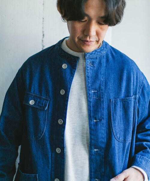 URBAN RESEARCH DOORS（アーバンリサーチドアーズ）の「Denim Chore Jacket（デニムジャケット・メンズ・INDIGO/ONE WASH・M/L/XL）」の5枚目の写真