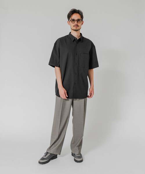 URBAN RESEARCH（アーバンリサーチ）の「『吸水速乾/UVカット』『別注』THOUSAND MILE×URBAN RESEARCH　WASHER CODE SHIRTS（シャツ/ブラウス・メンズ・BLACK/CHARCOAL/NAVY ST・S/M/L）」の8枚目の写真