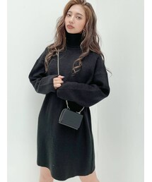 GYDA | タートルネックルーズ ニットワンピ(ワンピース)