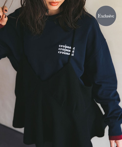 URBAN RESEARCH(アーバンリサーチ)の「『別注』crinkle crinkle crinkle×URBAN RESEARCH wool lingerie cami(キャミソール・レディース・BLACK/BROWN・FREE)」の1枚目の写真