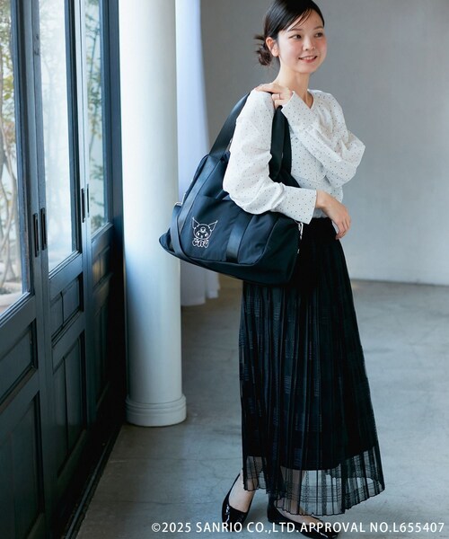 ROPE' PICNIC（ロペピクニック）の「【ROPE' PICNIC×Sanrio characters】軽くてやわらかいバレエシューズ（バレエシューズ・レディース・ブラック/シルバー系・L/M/S）」の11枚目の写真