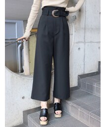 MURUA | ハイウエストタックワイドパンツ(スラックス)