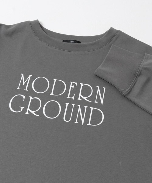 ITEMS URBANRESEARCH（アイテムズ アーバンリサーチ）の「ロゴプリントロンTシャツ（Tシャツ/カットソー・レディース・ＷＨＴ/ＣＨＡ/Ｌ.ＢＥＧ・Free）」の8枚目の写真