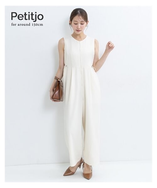 nissen（ニッセン）の「小さいサイズ　【Petimo企画】オールインワン　低身長さん・小柄女性（オールインワン・サロペット・レディース・アイボリー/オリーブ・PSS/PS/PM/PL）」の3枚目の写真