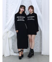 EATME | フーディーロゴニットワンピース(ワンピース)