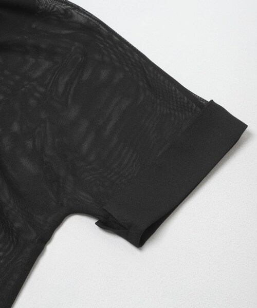 ITEMS URBANRESEARCH(アイテムズ アーバンリサーチ)の「メッシュ半袖ジャケット(テーラードジャケット・レディース・BLK/BEG・Free)」の11枚目の写真