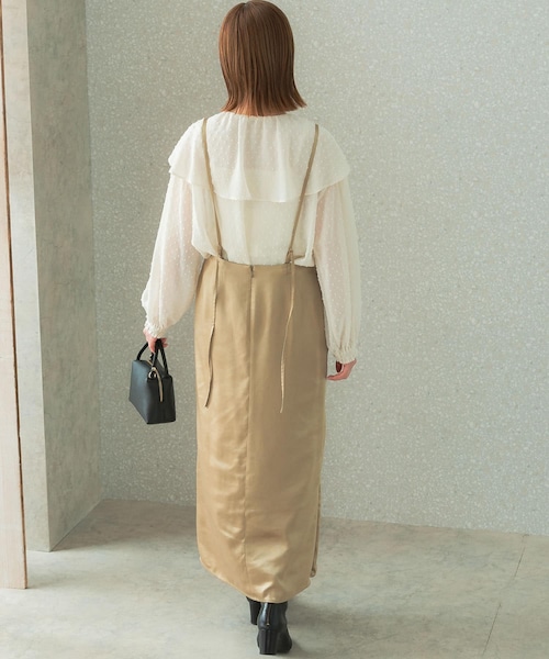 URBAN RESEARCH ROSSO（アーバンリサーチロッソ）の「ジャガードケープブラウス（シャツ/ブラウス・レディース・off/camel/black・FREE）」の9枚目の写真