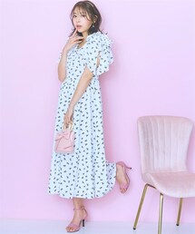 marun | ＜大きいサイズ＞肩リボンワンピース marun(ワンピース)