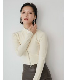 MURUA | ダブルジップハイネックニット(ニット/セーター)