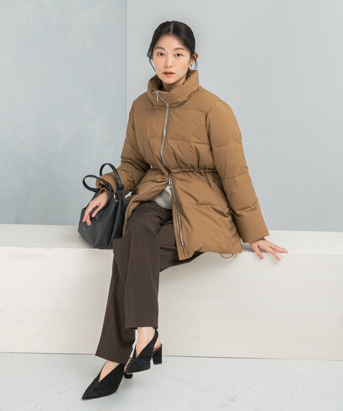 URBAN RESEARCH ROSSO（アーバンリサーチロッソ）の「LIMONTA撥水ミドルダウンコート（その他アウター・レディース・CAMEL/BLACK・36/38）」の15枚目の写真