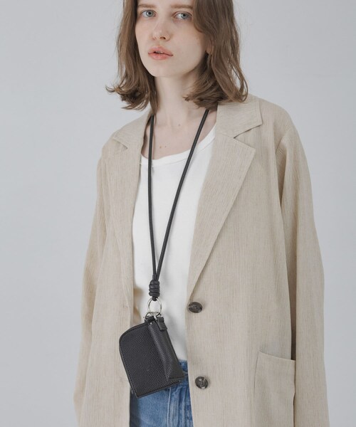 URBAN RESEARCH Sonny Label（アーバンリサーチサニーレーベル）の「カスタムミニポーチ（ポーチ・レディース・ブラック/ブラウン・One）」の5枚目の写真