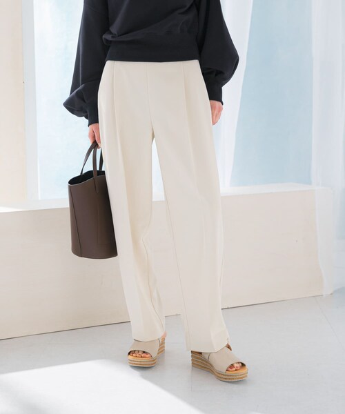 URBAN RESEARCH ROSSO（アーバンリサーチロッソ）の「『WEB/一部店舗限定』『撥水』センタープレスイージーパンツ（その他パンツ・レディース・ecru/black・36/38）」の11枚目の写真