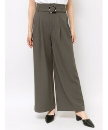 MURUA | ハイウエストタックワイドパンツ(その他パンツ)