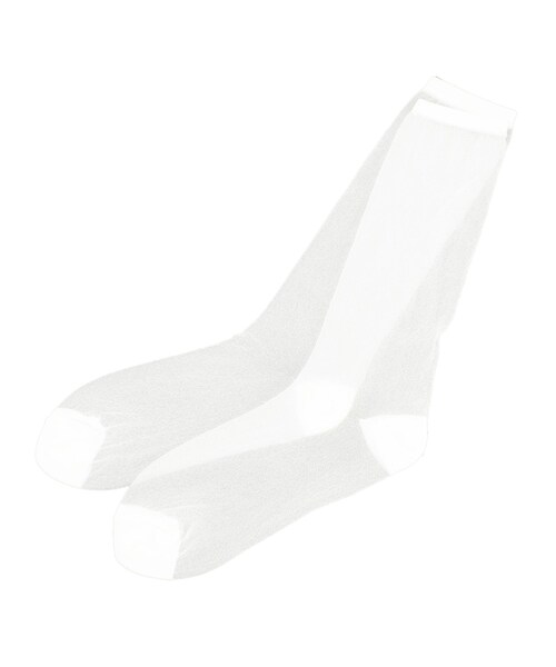 jouetie（ジュエティ）の「ハイソックス（その他雑貨・レディース・オフホワイト/ブラック/ブルー/シルバー・M）」の14枚目の写真