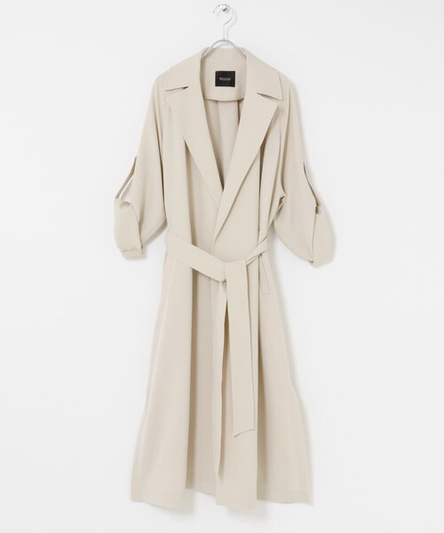 URBAN RESEARCH ROSSO（アーバンリサーチロッソ）の「撥水 ロングガウンコート（ステンカラーコート・レディース・ECRU/BEIGE・36/38）」の11枚目の写真