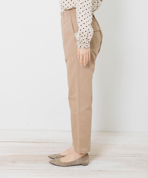 URBAN RESEARCH Sonny Label（アーバンリサーチサニーレーベル）の「ベイカーチノパンツ（チノパンツ・レディース・アイボリー/カーキ/キャメル/ネイビー・36/38）」の20枚目の写真