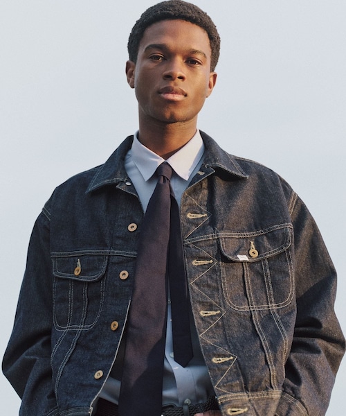 ADAM ET ROPE'(アダムエロペ)の「《別注》【Lee×MARKAWARE/リー×マーカウェア】EX101 SP DENIM JACKET(デニムジャケット・メンズ・ネイビー・L/M/S/XL)」の8枚目の写真