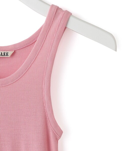 ADAM ET ROPE'(アダムエロペ)の「【J'aDoRe限定】【AURALEE(オーラリー)】WOOL SILK SOFT RIB TANK(タンクトップ・レディース・ピンク/ブラック・1)」の6枚目の写真