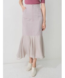 MERCURYDUO | ドッキングツイルマーメイドフレアスカート(スカート)