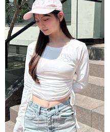 RESEXXY（リゼクシー）の「【骨格ウェーブ向け】サイドドロストロングTシャツ（Tシャツ/カットソー・レディース）」