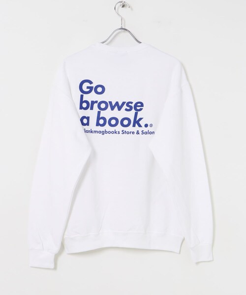URBAN RESEARCH(アーバンリサーチ)の「BLANKMAG Go browse Crew(スウェット・メンズ・White/Black・M/L/XL)」の8枚目の写真