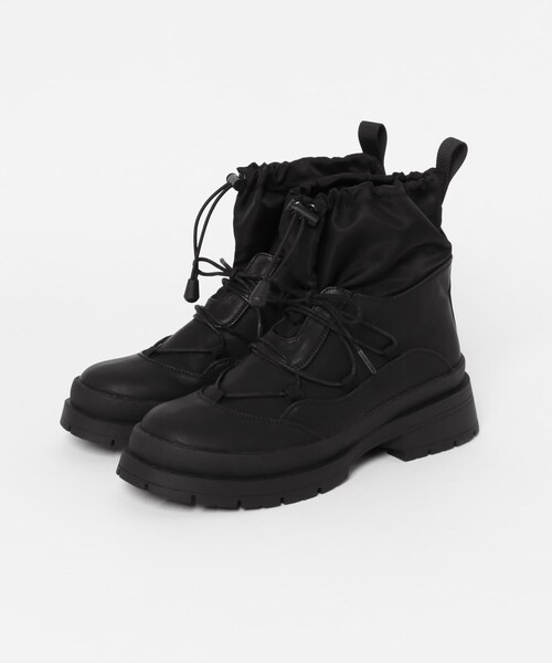 KBF（ケイビーエフ）の「タンクソールワークブーツ（ブーツ・レディース・BLACK/BEIGE・23.5/24/24.5）」の11枚目の写真