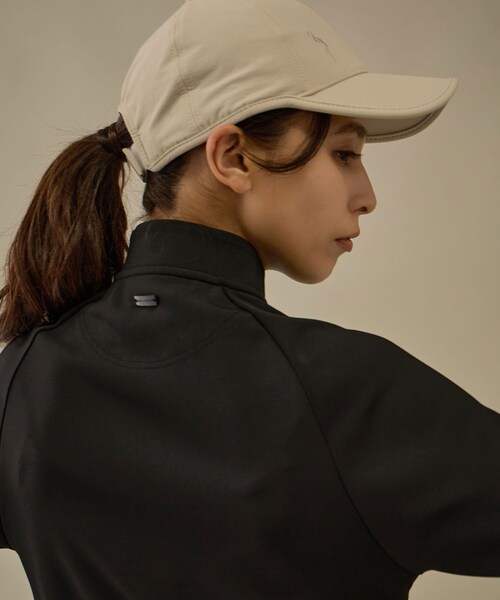 ROPE'（ロペ）の「【NOIR】【セットアップ対応】ハーフジップ長袖スタンドプルオーバー（Tシャツ/カットソー・レディース・ブラック/ベージュ系・L/M/S）」の12枚目の写真