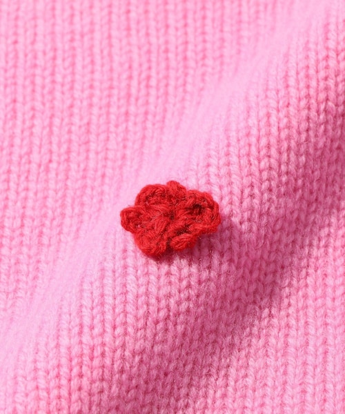 ADAM ET ROPE'（アダムエロペ）の「【JOHN MASON SMITH/ジョン メイソン スミス】5G WOOL HOOD MUFFLER FLOWER（マフラー・メンズ・ブラック/レッド/ピンク・F）」の10枚目の写真