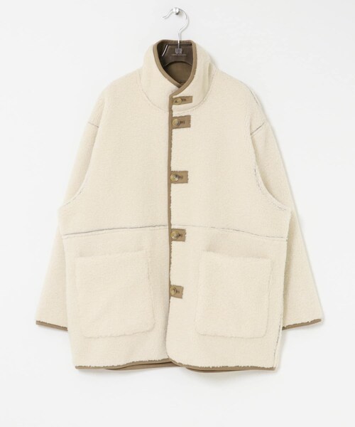 URBAN RESEARCH（アーバンリサーチ）の「ECOPELフェイクムートンリバーシブルコート（ムートンコート・レディース・IVO×CML/BRN×BRN/OFF×GREGE・Free）」の17枚目の写真