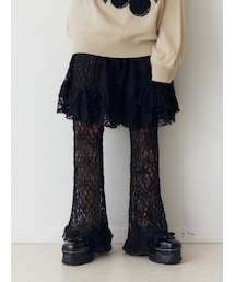 jouetie | レースフリルレイヤードフレアパンツ(その他パンツ)