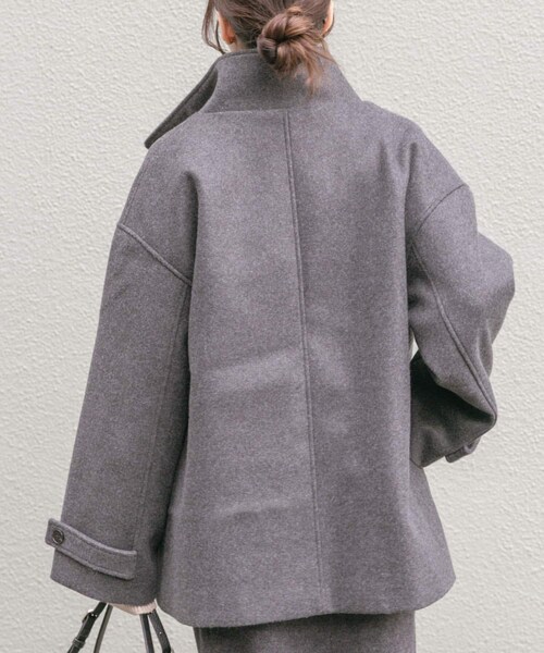 ITEMS URBANRESEARCH（アイテムズ アーバンリサーチ）の「スタンドカラージャケット（テーラードジャケット・レディース・BEG/BRN/CHA・Free）」の9枚目の写真