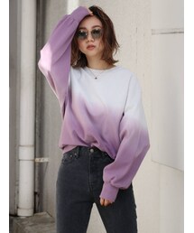 Ungrid | ディップダイルーズスウェット(スウェット)