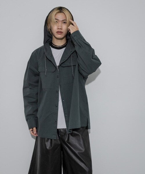 SENSE OF PLACE by URBAN RESEARCH（センスオブプレイスバイアーバンリサーチ）の「HONDA Hoodie Long-Sleeve Shirts（シャツ/ブラウス・メンズ・GREEN/MINT・M/L）」の4枚目の写真