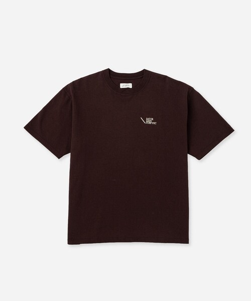 Saturdays NYC(サタデーズ ニューヨークシティ )の「Loofah Collar Relaxed SS Tee(Tシャツ/カットソー・レディース・ライトグレー/ダークブラウン/ネイビー・L/M/S/XL)」の6枚目の写真