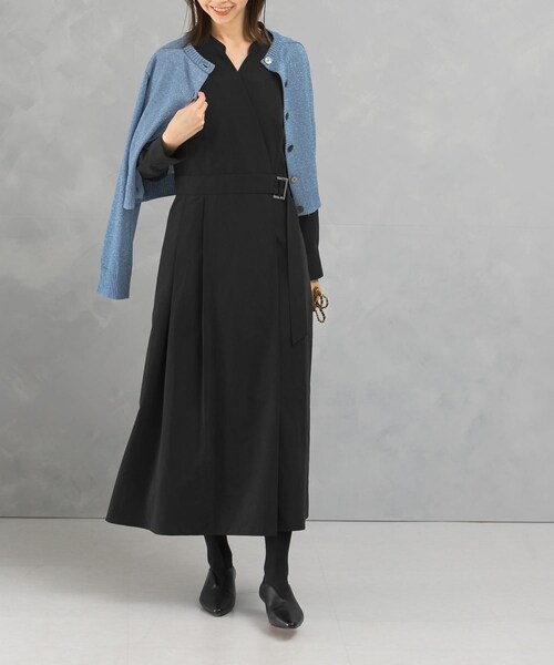 URBAN RESEARCH ROSSO（アーバンリサーチロッソ）の「スエードライクカシュクールワンピース（ワンピース・レディース・BLUE/ORANGE/BLACK・FREE）」の5枚目の写真