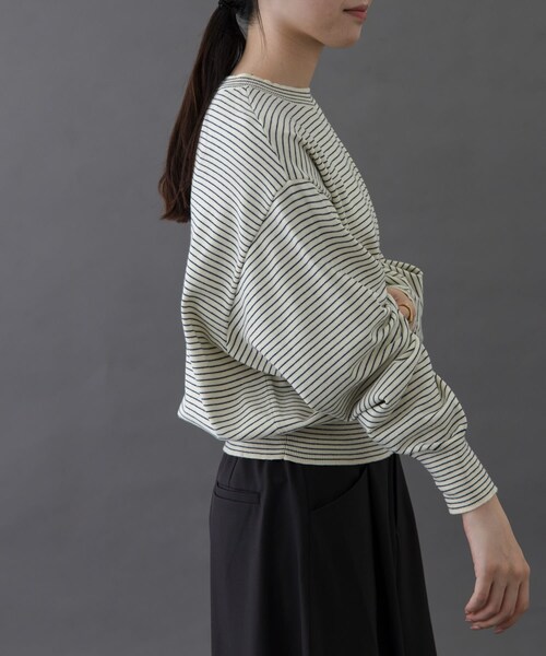 URBAN RESEARCH DOORS(アーバンリサーチドアーズ)の「FORK&SPOON ボーダークルーネックニット(ニット/セーター・レディース・IVOxNVY/GRYxNVY/BRNxBLU・1)」の8枚目の写真