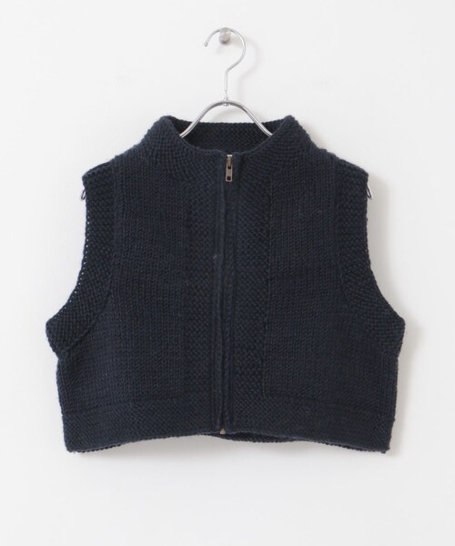 URBAN RESEARCH DOORS(アーバンリサーチドアーズ)の「『別注』KHWOPA SPIRIT×DOORS ショート丈ZIPベスト(ニット/セーター・レディース・グレー/レッド/ネイビー・one)」の13枚目の写真